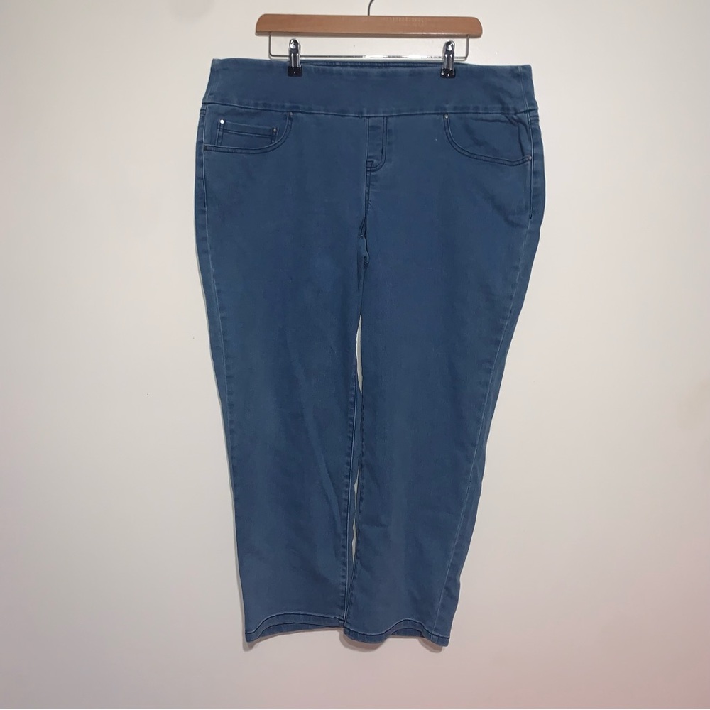 Time and Tru Women's Cropped Blue Jeans XL Petite